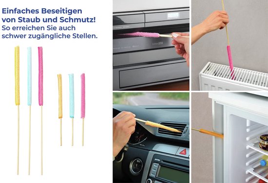 Maximex Mikrofaser-Fugenreiniger-Set, 6-teilig – 6 Stück – 1 x 45 x 1 cm