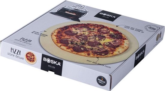 Boska Pizzastein Deluxe L - für Backofen & BBQ - Krustenpizza - Ø 35 cm - BBQ-Zubehör