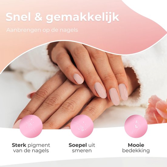 Moods Gellac 6-teiliges Set - Gel-Nagellack Starter Pack - Gel-Nagellack - 8ML - Soft Petals - Gellac - Nägel - Chic Colours