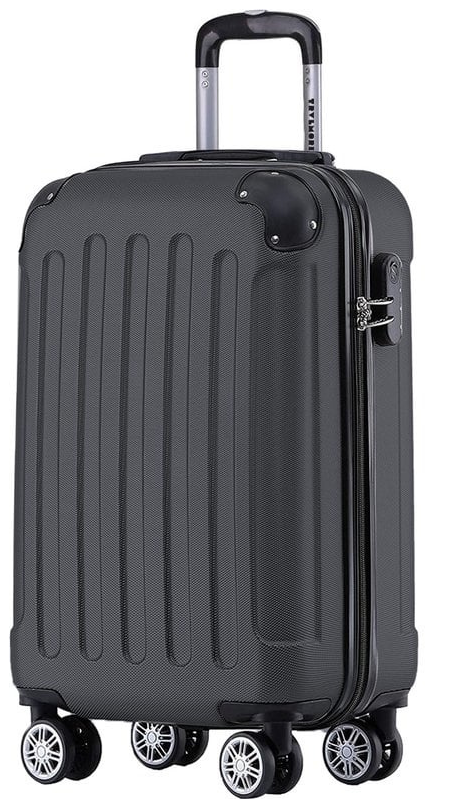 TRVLMORE Handgepäck Koffer - 54x36x20 cm - 38L - Geeignet für Flugzeugkabine - Schwarz