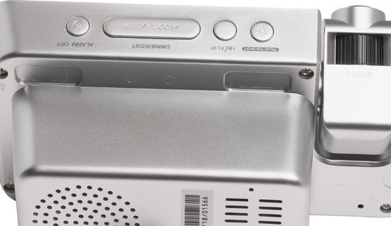 Denver Radiowecker mit Projektion - Digitaler Wecker - FM-Radio - Doppelalarm - CRP618 - Schwarz