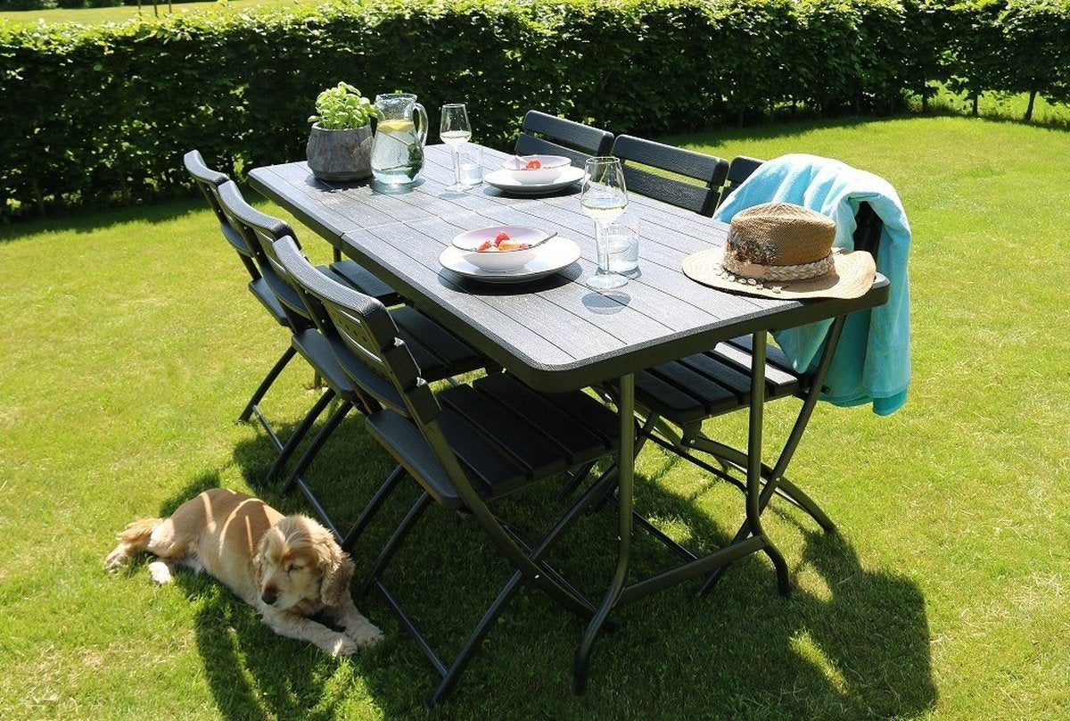 ERRO Klappstuhl - Bistrostuhl - Holzoptik - 2 Stück