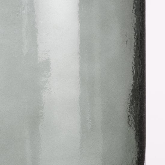 Mica Decorations Guan Flaschenvase - H75 x Ø25 cm - Recyceltes Glas - Grün