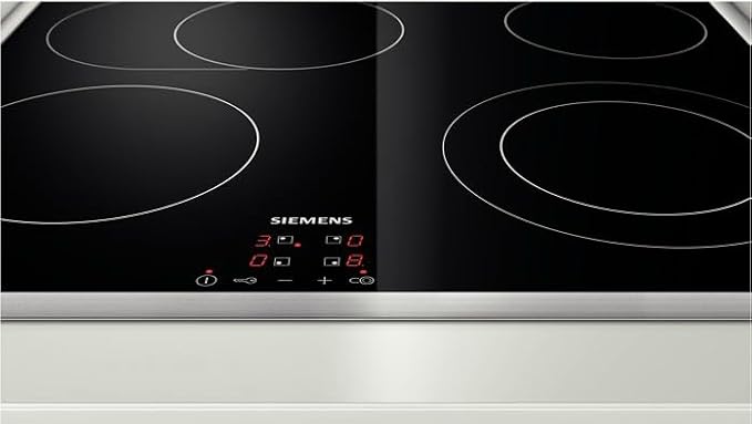Siemens ET645HN17E Cerankochfeld – 4 Kochzonen – Bratzone – 7500 W – 56 cm Einbaubreite