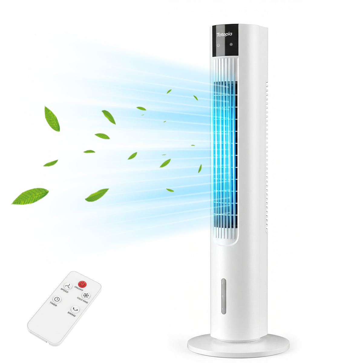 Totopia Wasserkühlender Turmventilator – 70°-Oszillation