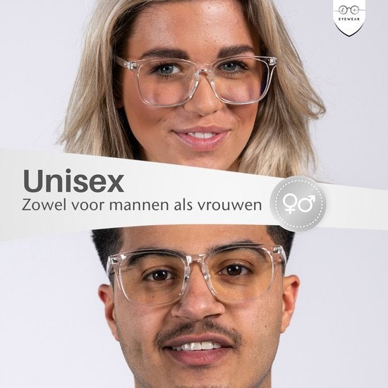 LC Eyewear Computerbrille - Blaulichtfilter - Blaulichtbrille - Displaybrille - Design - Unisex - Transparent