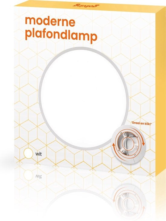 Goliving Deckenleuchte - Deckenleuchte - Led - Extra dünn - Warmweißes Licht - Schlafzimmer - Badezimmer - Wohnzimmer - Ã˜ 30cm - Weiß