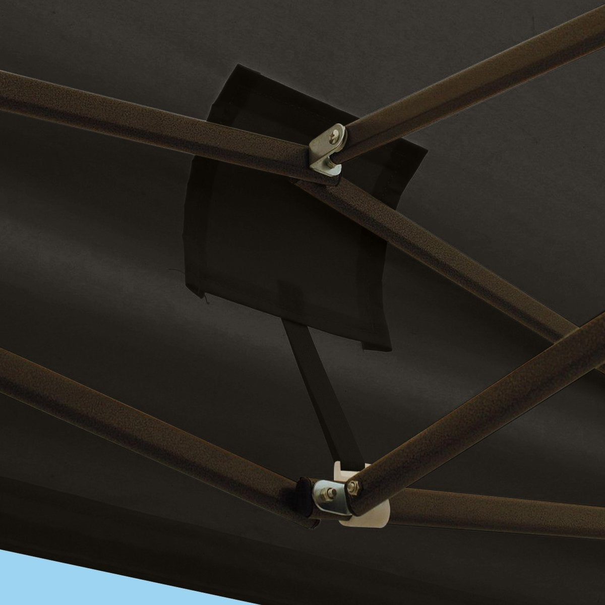 LifeGoods Partyzelt - 3x3 m - Seitenwände - Einfacher Aufbau - Zusammenklappbar - Wasserdicht - Tragetasche mit Rädern - Anthrazit