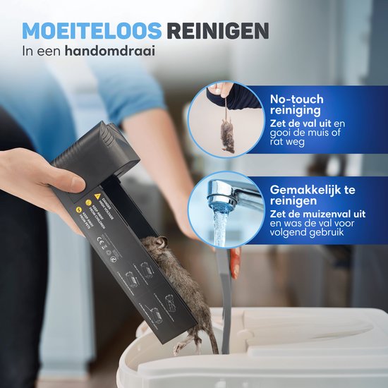 Vulpes Goods® Repellent - Elektrische Mausefalle Pro - Effektive Mausefalle für Innenräume - Kabellos & wiederaufladbar - Sicher, hygienisch & langlebig - Auch als elektrische Rattenfalle geeignet