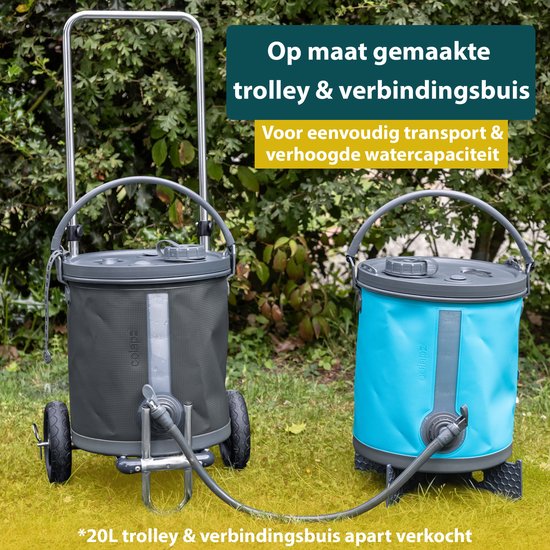 Colapz Faltbarer Wasserkanister 20 l Premium – BPA-freier Camping-Wassertank mit verriegelbarem Deckel und Hahn – Robuster Trinkwasserbehälter für den Außenbereich, den Garten und das Wohnmobil