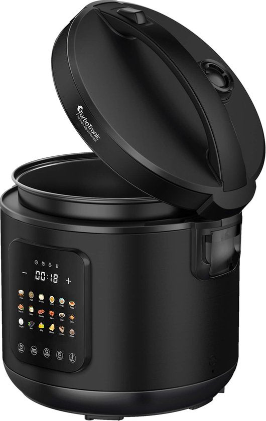 TurboTronic DMC21 Multikocher mit 18 Kochprogrammen – Schwarz