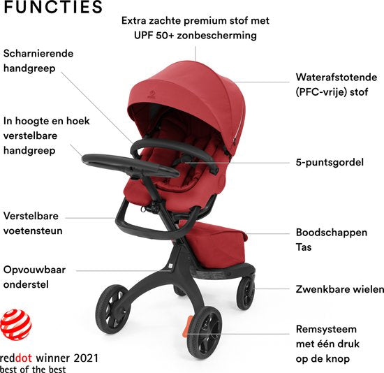 Stokke® Xplory® X Kinderwagen – Ruby Red