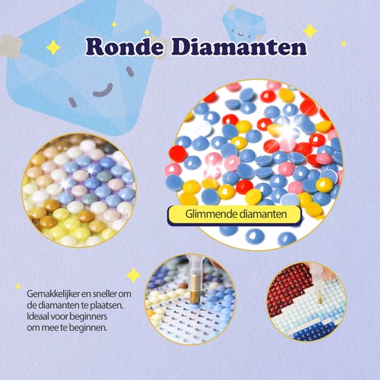 Rubye® Diamantmalerei - Diamantmalerei Erwachsene - Diamantmalerei Kinder - Diamantmalerei Komplettpaket - Kaffeeterrasse - 30x40cm