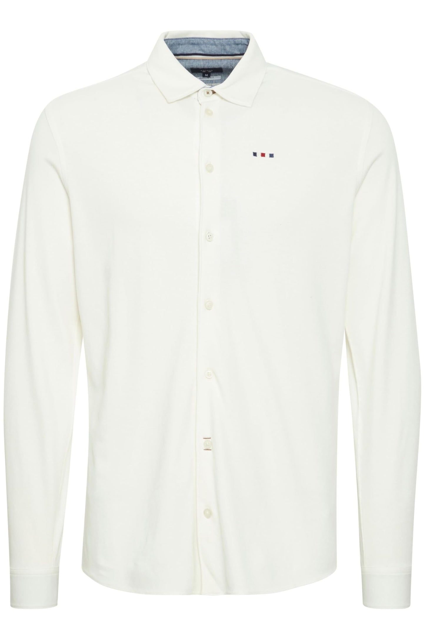 Hemd – Herren – Kent-Kragen – Baumwollmischung – Regular Fit – M – Weiß