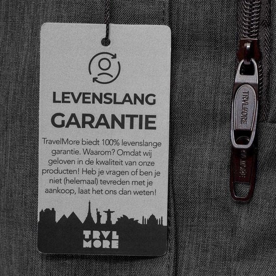 TRVLMORE Rucksack - 28L - 15.6 Zoll - Laptop-Rucksack - Schultasche Laptop-Tasche - Spritzwassergeschützt - Männer und Frauen - Anthrazit