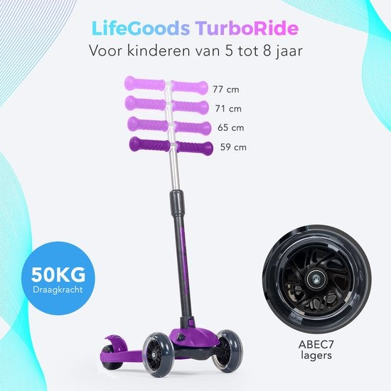 LifeGoods Kinder-Roller 5-8 - Lila
