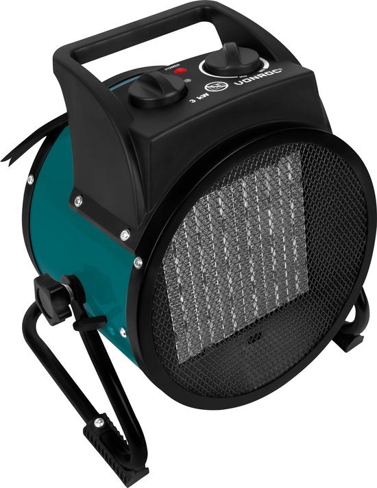 VONROC Elektroheizung - Heizstrahler - 3000W - 3 Einstellungen - Keramikelement - für Räume bis zu 30 m2