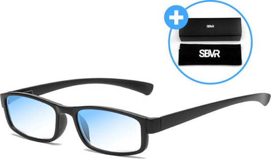SBVR - Blaulichtbrille - Stärke +1 - Blaulichtbrille - Computerbrille - Bildschirmbrille - Unisex
