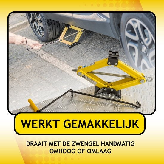 Dunlop Jack - Mechanisch - Tragfähigkeit 1,5 Tonnen - Hubhöhe 26-38 cm