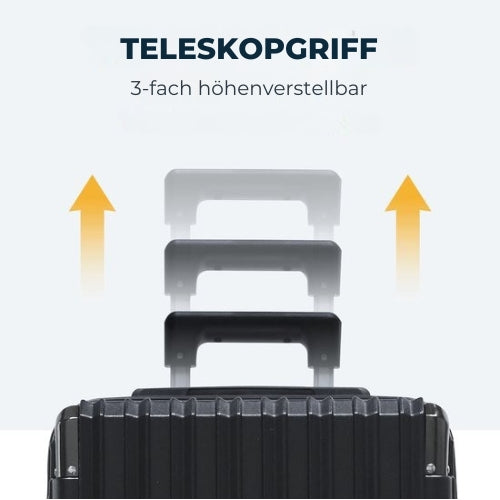 Pathsail - Handgepäck Koffer - 40L x 55CM - Leichter Trolley - Inkl. TSA-Schloss & Spinner-Räder - Schwarz