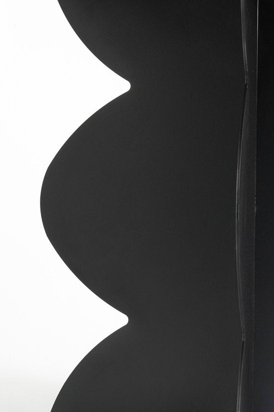 Mica Decorations Rafi Beistelltisch – H 40 x Ø 45 cm – Eisen – Schwarz