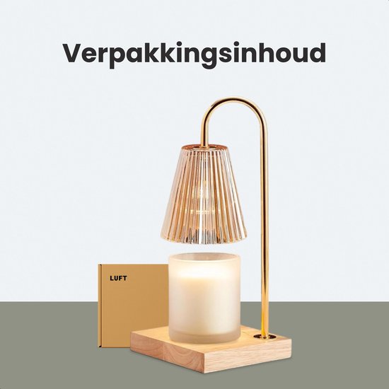 Kerzenwärmer - Tischlampe - Duftbrenner - Ölbrenner - Kerzenwärmer Lampe - Wachswärmer - Stimmungslampe - Gold