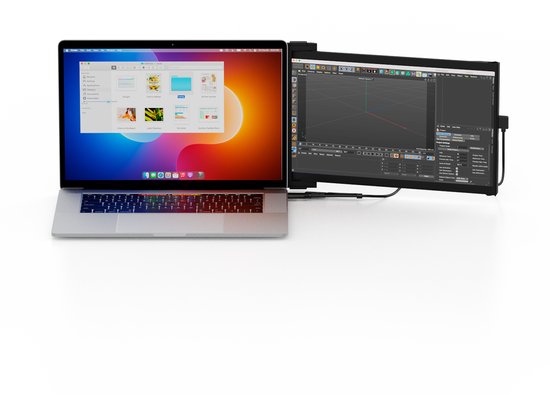 Mobile Pixels Duex Max DS – Tragbarer Monitor – 14,1-Zoll-Monitor – FHD – 60 Hz – Tragbarer Bildschirm – Tragbarer Monitor – Zusätzlicher Laptop-Bildschirm