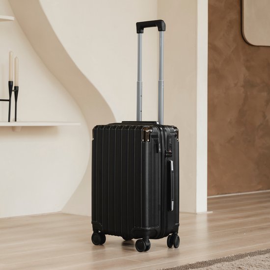 Pathsail - Handgepäck Koffer - 40L x 55CM - Leichter Trolley - Inkl. TSA-Schloss & Spinner-Räder - Schwarz