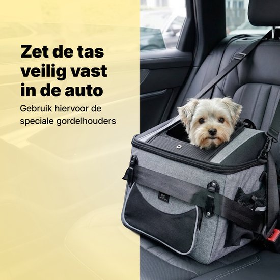 Jake und Jacky Hunde-Fahrradkorb – Fahrradkorb für den Hund vorne – Hunde-Fahrradkorb – Autositz für Hunde – Kleine Hunde bis max. 8 kg – 39 x 28 x 34 cm
