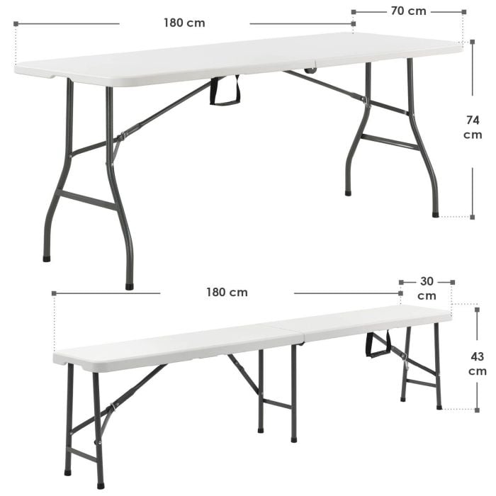 Biertischgarnitur Bayreuth 3-teilig klappbar