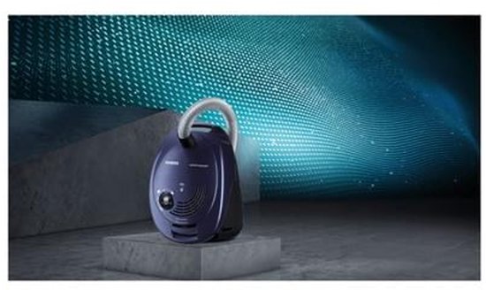 Siemens VS06A111 SynchroPower Staubsauger mit Beutel – Kompakt – 600 W – 4-Liter-Staubbeutel – Blau/Schwarz