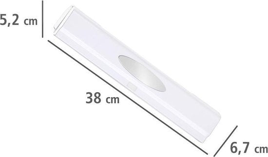 Wenko Folienschneider 38 × 6,7 cm ABS/Edelstahl, weiß
