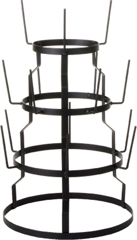 Mica Decorations Tassenständer - H50 x Ø34 cm - Metall - Schwarz