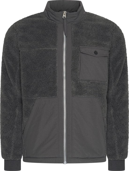 Mario Russo Teddy Jacket Stockholm - Herrenmantel - Wintermantel Herren - Weste Herren - Anthrazit - M
