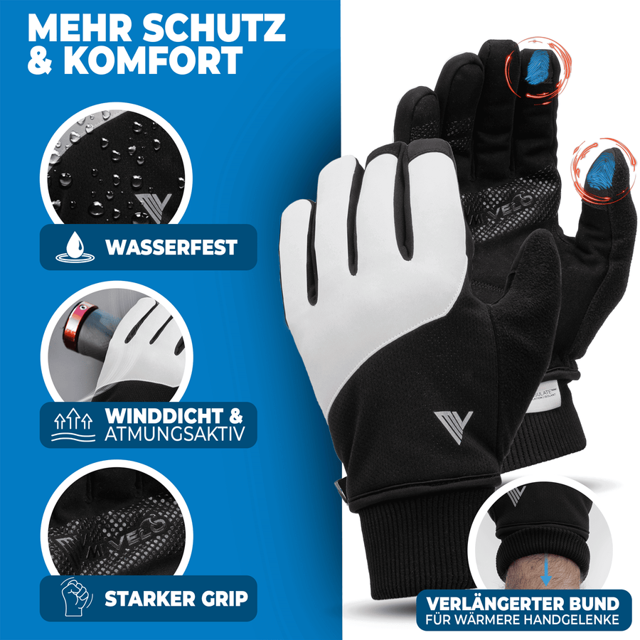 MIVELO THERMO-FIT Winterhandschuhe - Thermofleece & 3M Thinsulate - Unisex - Größe L