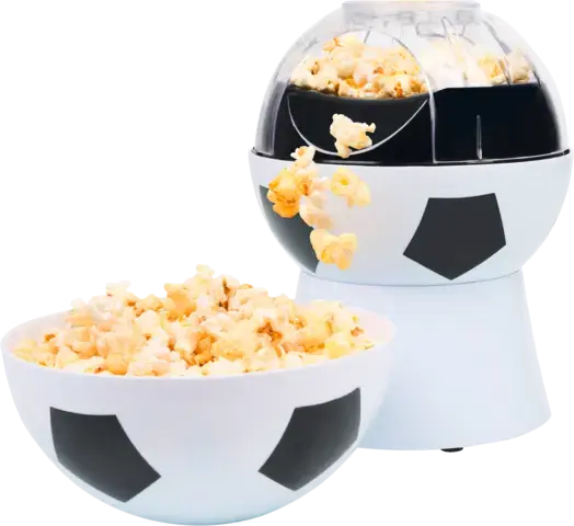 Fußball-Popcornmaschine – Frisches Popcorn in wenigen Minuten – Einfache Bedienung