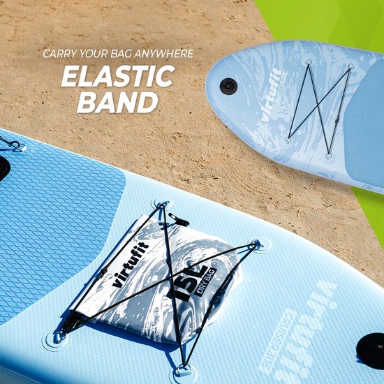 VirtuFit Supboard Ocean 275 - Sand Beige - Stand Up Paddle Board - Supboard Inflatable - Für Anfänger und Fortgeschrittene - Verstellbares Paddel - Max. 180 kg