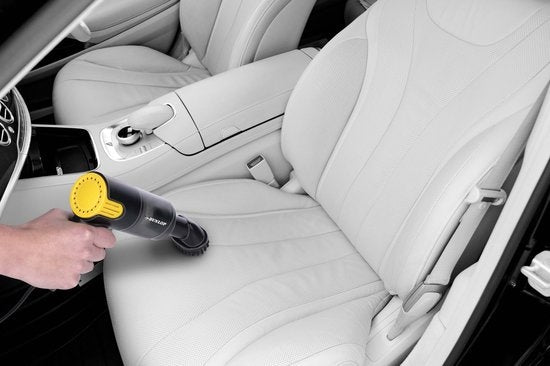 Dunlop Autostaubsauger - 12V Zigarettenanzünder - Nass und trocken - Fugen- und Bürstendüse - 3 Meter Kabel - Autozubehör - Schwarz/Gelb
