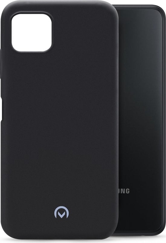 Mobilize Case passend für Samsung Galaxy A22 5G Phone Case Flexible TPU | Mobilize Rubber Gelly Backcover | Galaxy A22 5G Case | Back Cover - Matt Black | Black