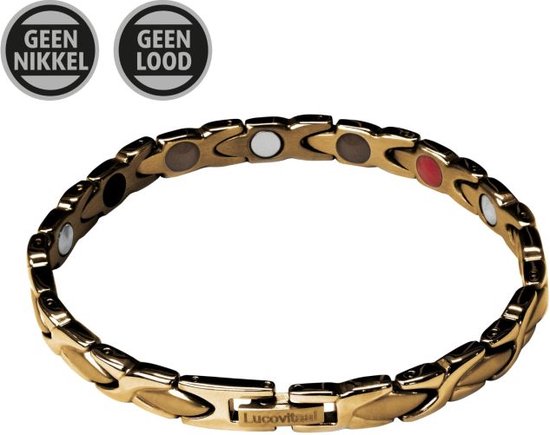 Lucovitaal Yinmagnetic Magnetarmband Gold