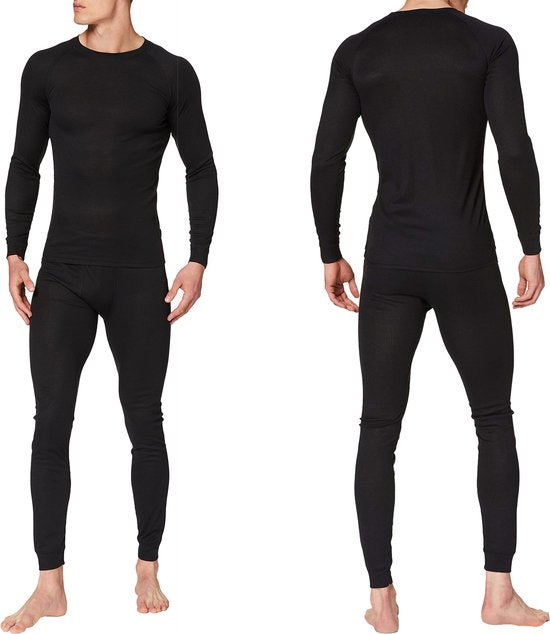 Thermal Underwear Men - Thermo Shirt Men - Schwarz - M - Thermal Clothing Men - Thermo Shirt Men Long Sleeve