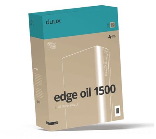Duux Edge Öl - Smart - Mit Thermostat - 1500W - Grau