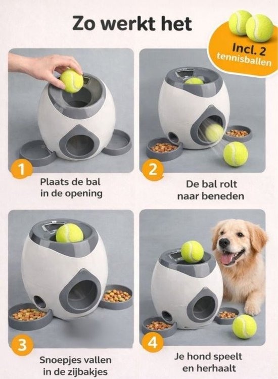 Snackspender für Hunde – Belohnungsspiel – Interaktives Hundespielzeug