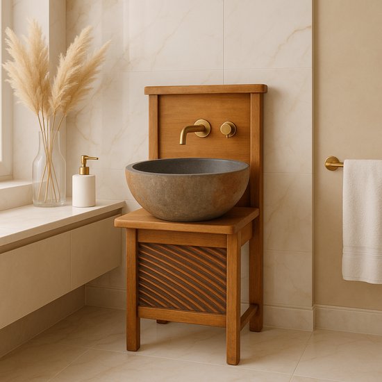 Differnz Bali Waschschüssel Ø 23–25 cm, anthrazit
