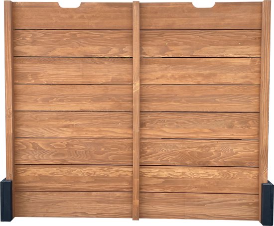 AXI Mandy XL Sandkasten 130 x 120 cm mit Stauraum und Deckel, anthrazit/braun – Mit Sitzbank und Kreidetafel – Inklusive Bodenplane – 10 Jahre Garantie!