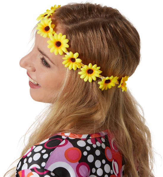 dressforfun - Damenkostüm Hippie Flowerpower - XXL - Kostüm Karneval - Halloween - Verkleiden - Partykleidung - Karnevalskleidung - Partykleidung