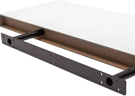 Woltu Wandregal – 30 x 22,9 x 3,8 cm – Wandmontage – MDF – Weiß