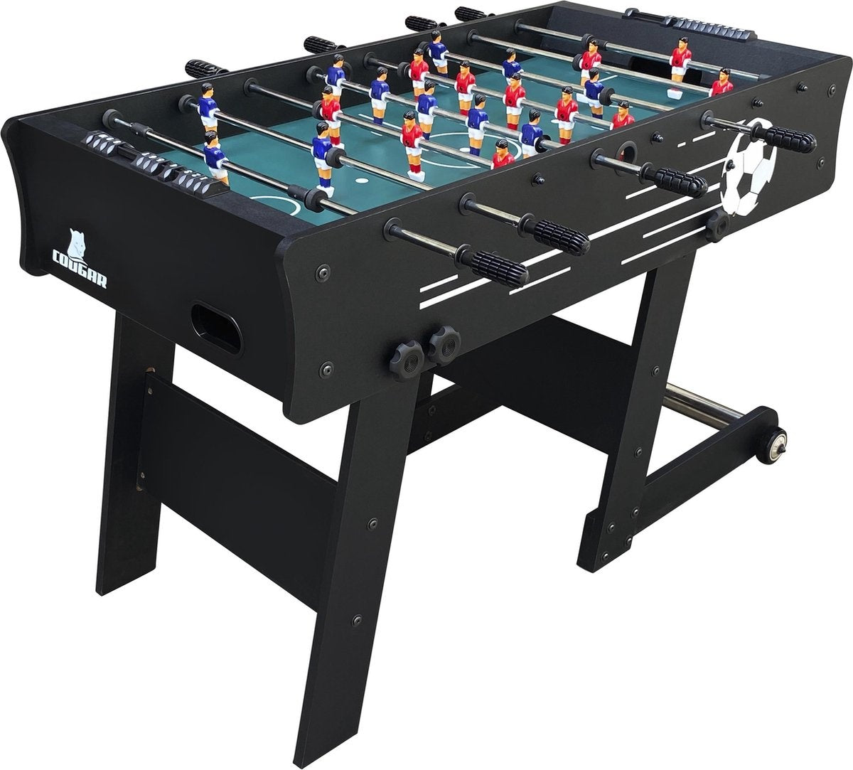 Cougar Scorpion Kick TS klappbarer Fußballtisch - Kickertisch - Schwarz