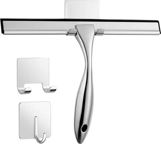 Bodenwischer Bad - inkl. selbstklebendem Haken - Einfache Lagerung - Keine Streifen - Duschwischer - Fensterwischer - Luft