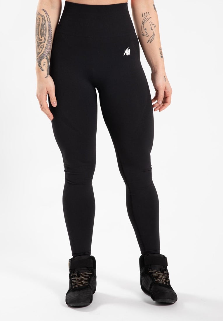 Gorilla Wear Olivia Leggings - Nahtlos - Schwarz - XS/S